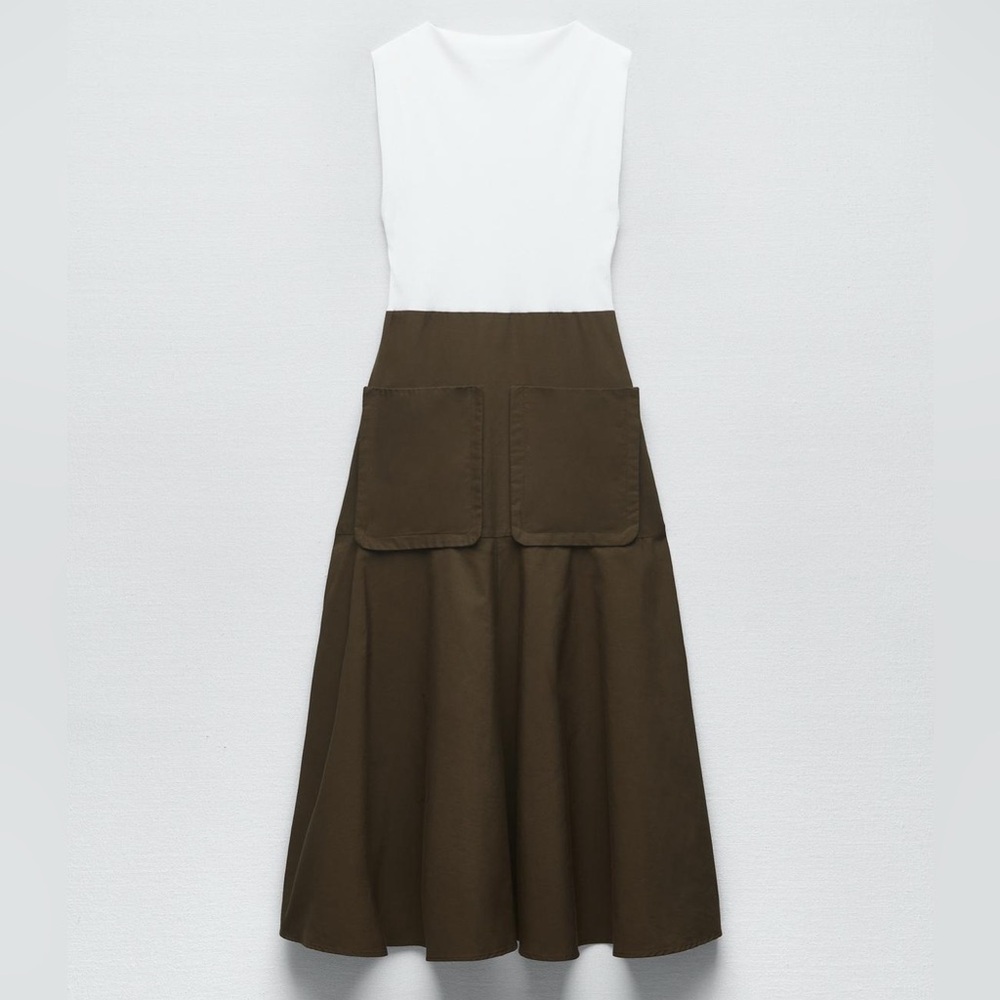 NWT Zara Combination Dress - Picture 4 of 4